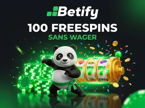 Bonus de bienvenue Betify : 100 freespins sans wager sur Shaolin Panda